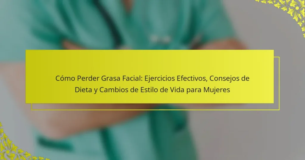 Cómo Perder Grasa Facial: Ejercicios Efectivos, Consejos de Dieta y Cambios de Estilo de Vida para Mujeres