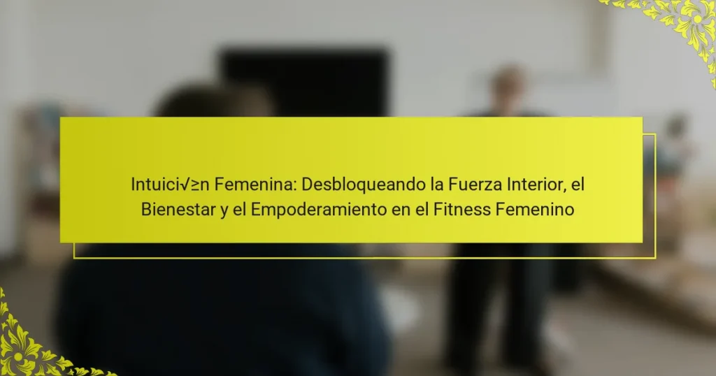 Intuición Femenina: Desbloqueando la Fuerza Interior, el Bienestar y el Empoderamiento en el Fitness Femenino