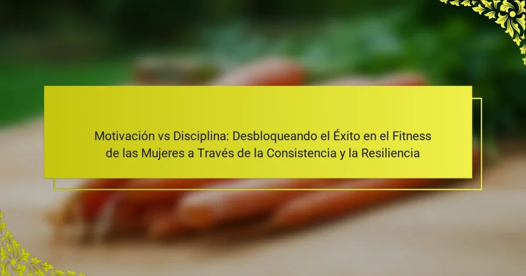 Motivación vs Disciplina: Desbloqueando el Éxito en el Fitness de las Mujeres a Través de la Consistencia y la Resiliencia
